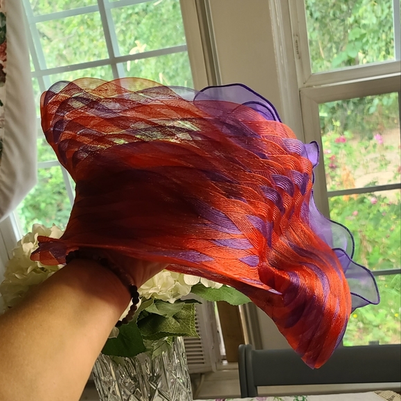 Derby Hat red and purple - Picture 5 of 11